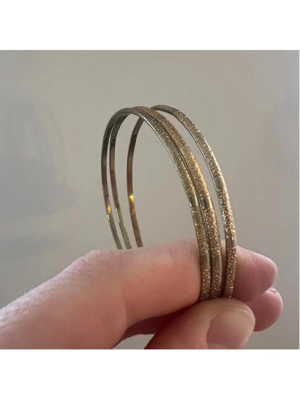 Set of 3 gold bangles